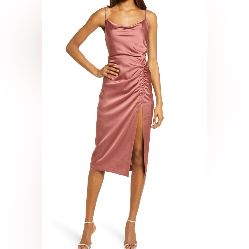 ASTR The Label Rose Midi Slip Dress